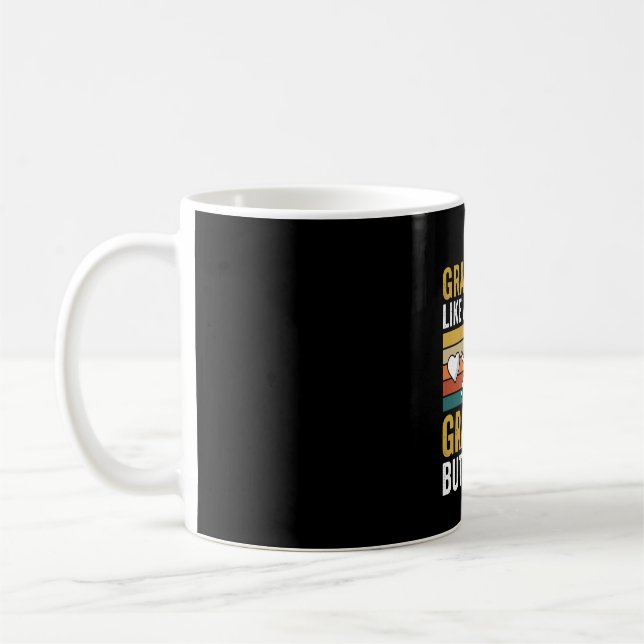 Caneca De Café Avô Vô Amante de Cachorro Retro (Esquerda)