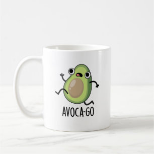 Caneca De Café Avoca-go Engraçado Avocado Pun