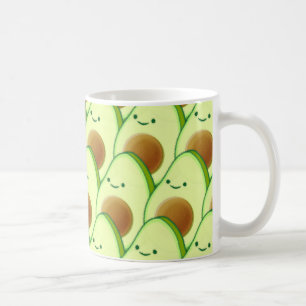 Caneca De Café Avocado Bonito Por Todo O Desenho