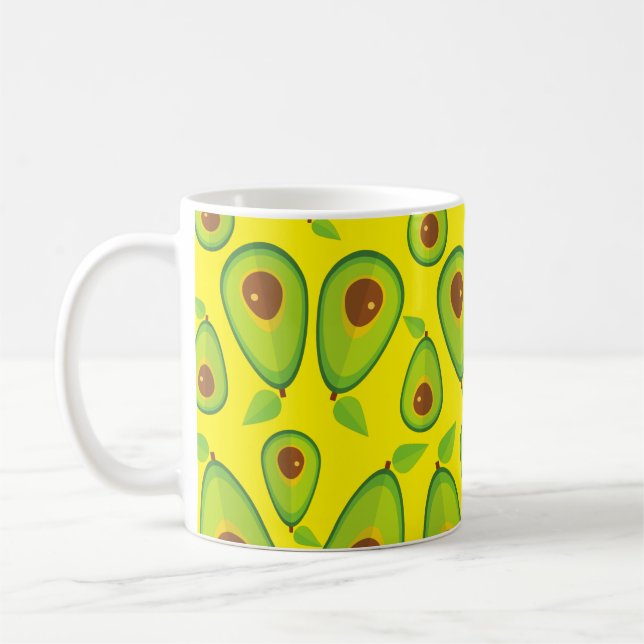 Caneca De Café Avocado Love Pattern - Tastia Avocado Lover (Esquerda)