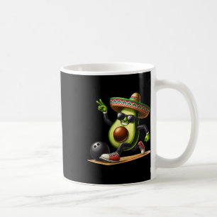 Caneca De Café Avocado Mostrando Boliches Cinco De Mayo Engraçado