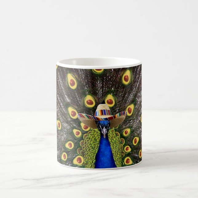 Caneca De Café Avocado Peacock 11oz (Centro)
