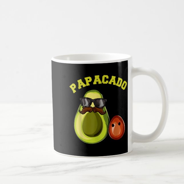 Caneca De Café Avocado Shirt For Men, Papacado Pregnancy Announce (Direita)