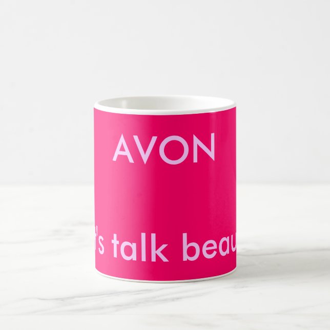 Caneca De Café AVON, deixou-nos falar a beleza! (Centro)