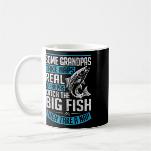 Caneca De Café Avôs de Verdade Caçam Peixes Grandes Avô Divertido