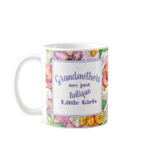 Avós Florais Amarelas Roxas Meninas