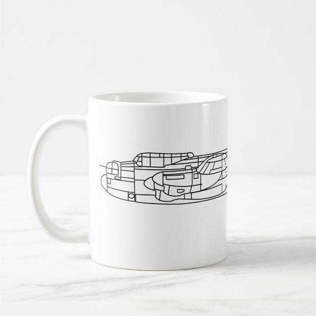 Caneca De Café Avro Lancaster (Esquerda)