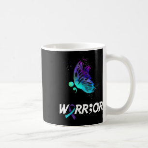 Caneca De Café Awa sobre prevenção suicida contra a borboleta gue