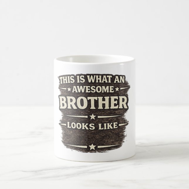 Caneca De Café Awesome Brother Looks Like – Funny Quote Design (Centro)