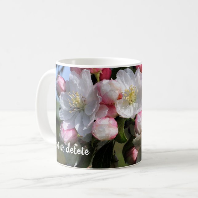 Caneca De Café Awesome Flower Blossoms Personalized (Frente Esquerda)