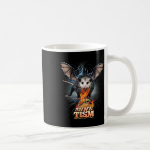 Caneca De Café Awww Tismo Possum Engraçado Não Cospe Fogo Possum