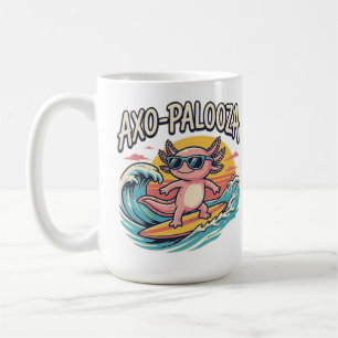 Caneca De Café Axo-Palooza Divertido Concerto de Paródia de Músic