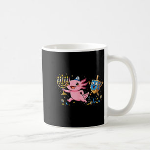 Caneca De Café Axolote Engraçado Dreidel Menorá Hanukkah Crianças