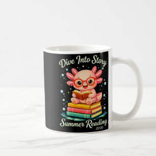 Caneca De Café Axolote engraçado mergulha na história de verão le