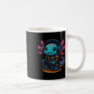 Caneca De Café Axolote Kawaii Jogando Video Games Ax de Jogos Div