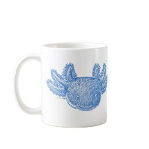 Caneca de Café Axolotl - AZUL
