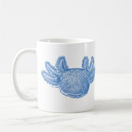 Caneca de Café Axolotl - AZUL