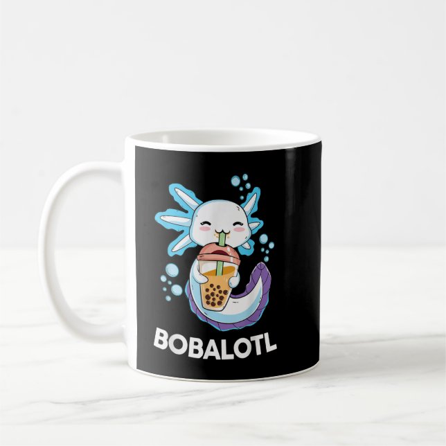 Caneca De Café Axolotl Boba Bubble Tea Kawaii Animes Japoneses (Esquerda)