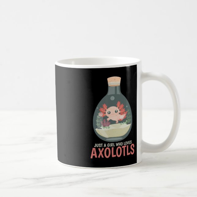 Caneca De Café Axolotl Fish Tank Axolotl questiona animação bonit (Direita)