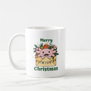 Caneca De Café Axolotl - Letra de Natal Axolotls