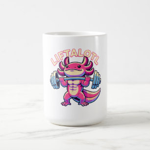 Caneca De Café Axolotl LIFTALOTL