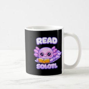 Caneca De Café Axolotl livro divertido leitor biblioteca crianças