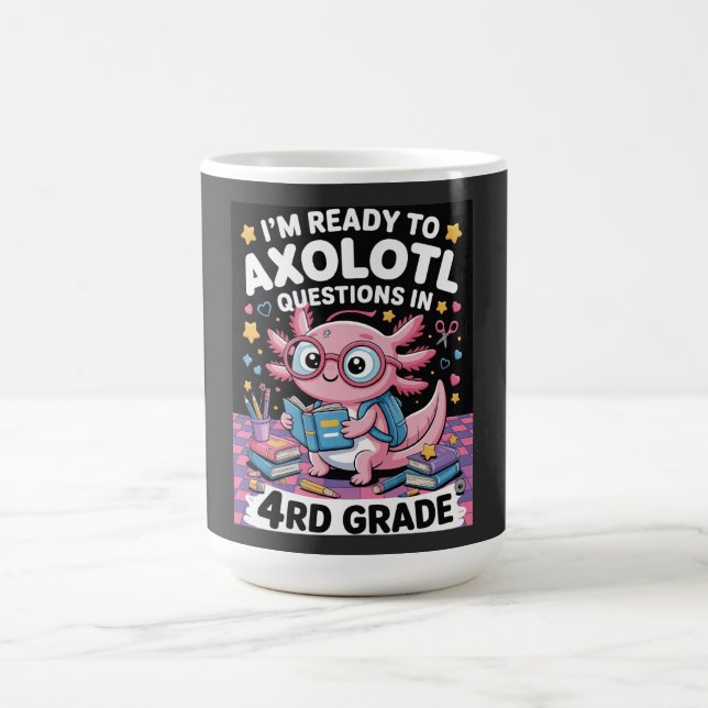 Caneca De Café Axolotl Questions in 4th Grade  (Centro)