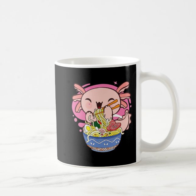 Caneca De Café Axolotl Ramen Kawaii Japonês Anime Noodle Gift Ki (Direita)