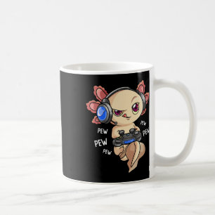 Caneca De Café Axolotl Shirt Kids Boys Gamers - Jogo Kawaii