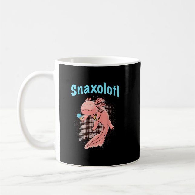 Caneca De Café Axolotl Snaxolol Snack Sorvete Axolotl (Esquerda)
