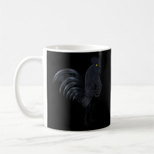 Caneca De Café Ayam Cemani indonésio (Black Rooster Black Ch