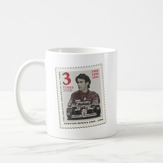 Caneca De Café Ayrton Senna (Esquerda)