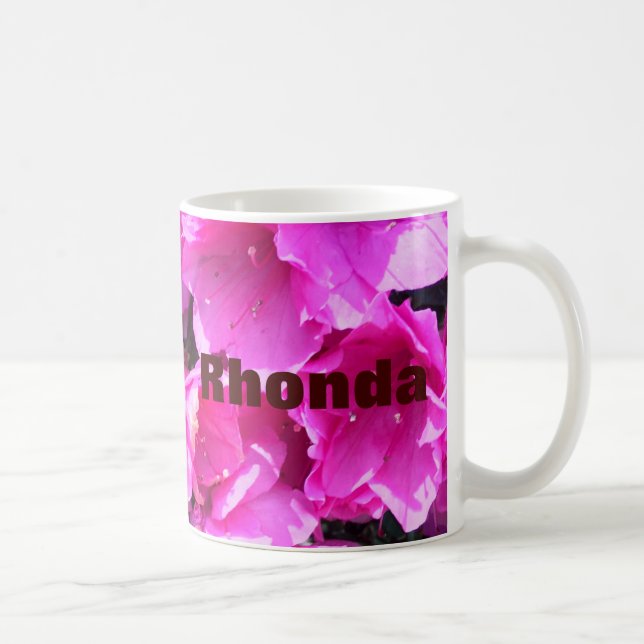 Caneca De Café Azaleas Rosa bonito (Direita)
