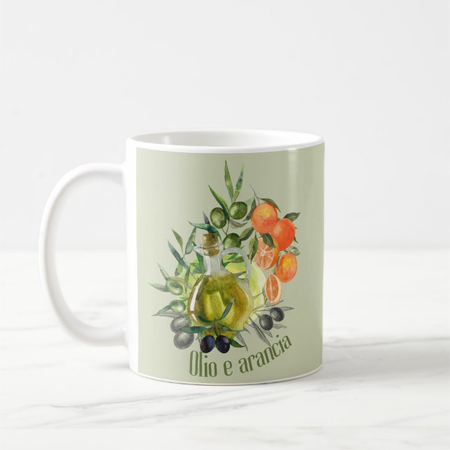 Caneca De Café Azeite e laranja: (Esquerda)