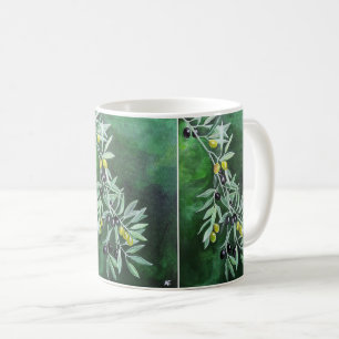 Caneca De Café Azeites no Crepúsculo de Novembro Pintura de Alfre