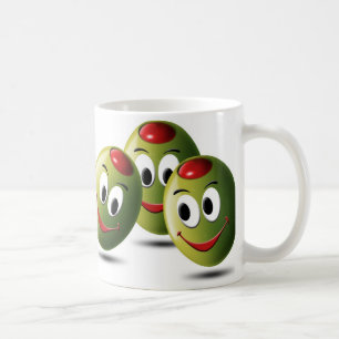 Caneca De Café Azeitonas enchidas com o sorriso