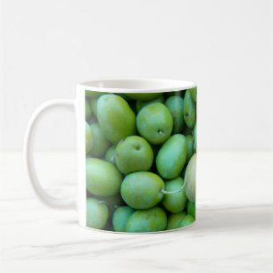 Caneca De Café Azeitonas verdes frescas