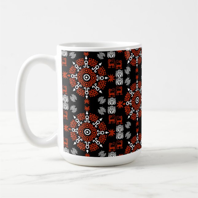 Caneca De Café Aztec Art Home Decor Mexicano (Esquerda)