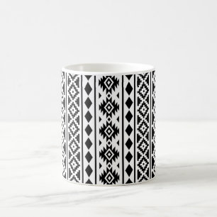 Caneca De Café Aztec Essência Vertical Ptn II Preto em Branco