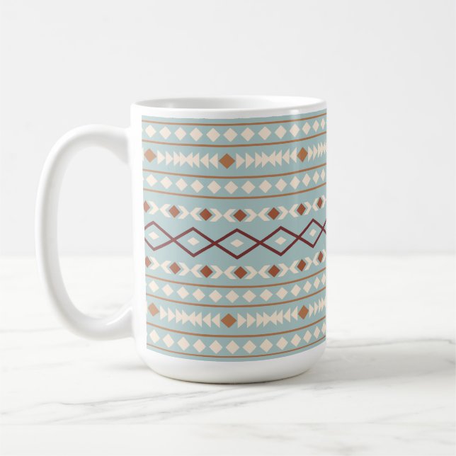 Caneca De Café Aztec Formas Grandes Padrões Rastreamento Nervoso  (Esquerda)