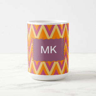 Caneca De Café Aztec Tribal ZigZag