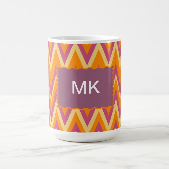 Caneca De Café Aztec Tribal ZigZag (Centro)