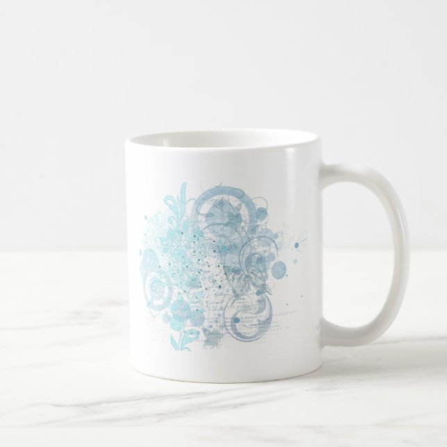 Caneca De Café Azul (Direita)