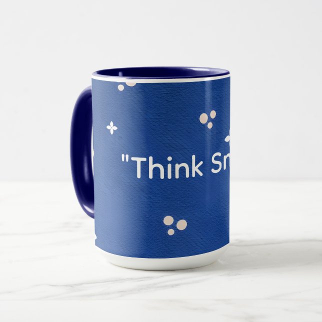 Caneca de Café Azul (Frente Esquerda)