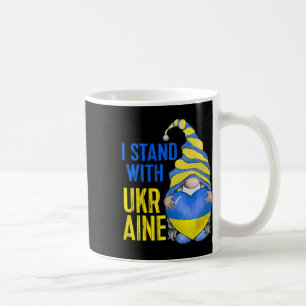 Caneca De Café Azul Amarelo Ucrânia Jardim Gnomo Bandeira Ucrania