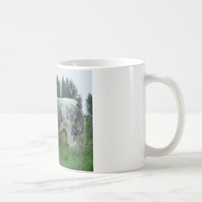 Caneca De Café Azul belga da vaca (Direita)
