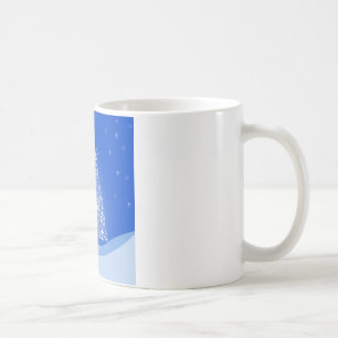 Caneca De Café Azul Branca, Árvore de Natal Meritíssimo, Estrelas