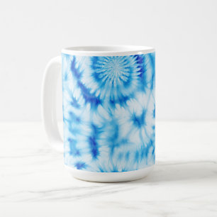 Caneca De Café Azul, branco, colar espiral