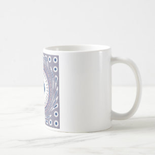 Caneca De Café Azul chique