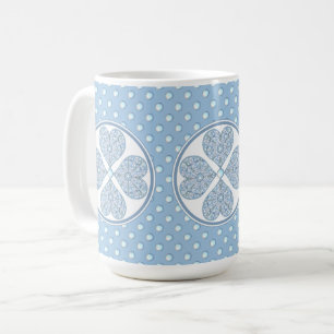 Caneca De Café Azul claro-azulado cerâmico